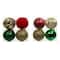 Assorted 4 Pack 4.7" Red, Green & Gold Peppermint Lane Shatterproof Ball Ornaments, 1pc. by Ashland®